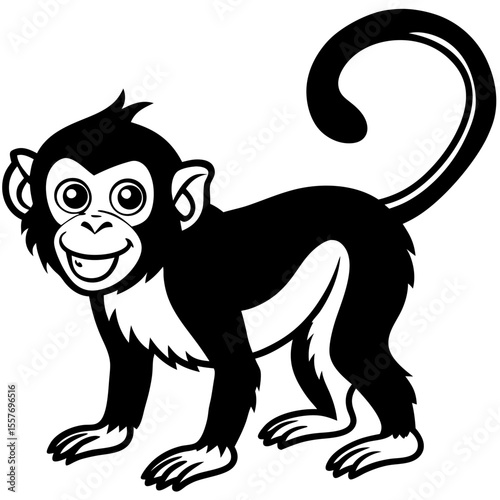 capuchin---expressive-face---gripping-tail