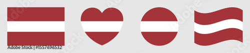 Latvia flags set in square, heart, circle and waving formats designs element. Latvia flags collection. Set of Latvia flags icons isolated on gray background. Vector illustration. Free Download Latvia flags set in square, heart, circle and waving formats designs element. Latvia flags collection. Set of Latvia flags icons isolated on gray background. Vector illustration. - GFXLoad