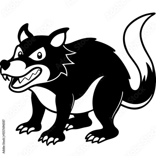 tasmanian-devil---hunched-back