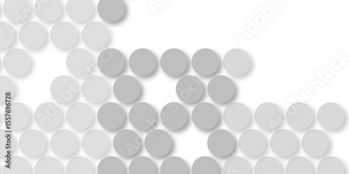 Grey tiles wall. round marble textures, ball tiles. Air Bubble wrap texture background. Top view pavement circle block white texture with seamless patterns floor background. Textured Background.