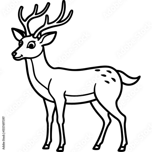  deer---slim-legs---antlers---eyes-and-tail