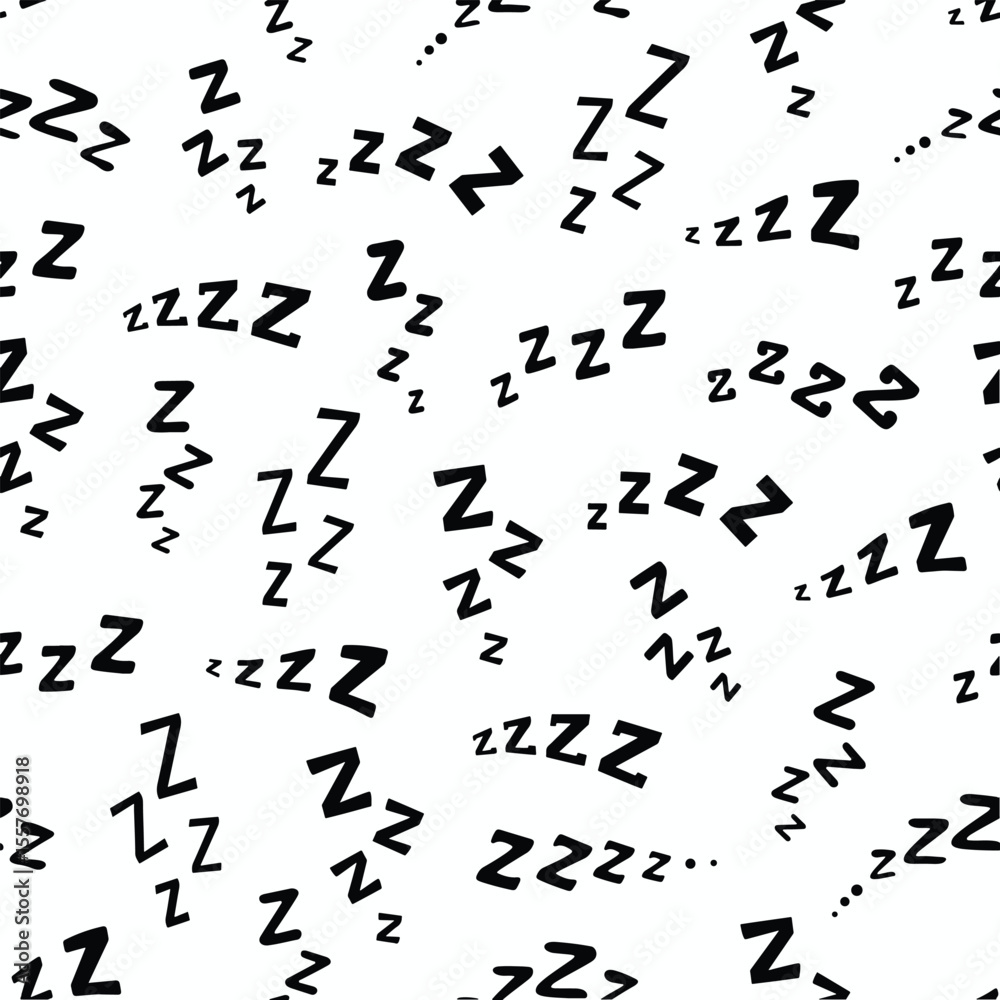 Zzz cartoon sleep pattern design. Zzz cartoon sleep pattern design.