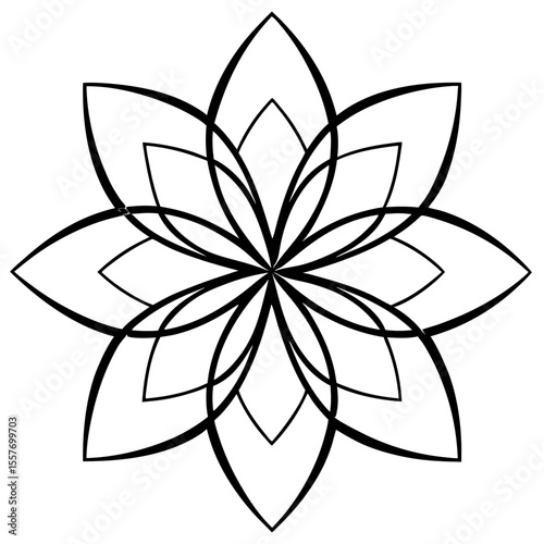  modern-abstract-flower-silhouette