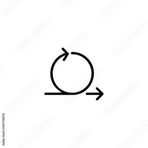 Agile Development Process Monoline Icon