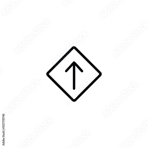 High Priority Up Arrow Monoline Icon