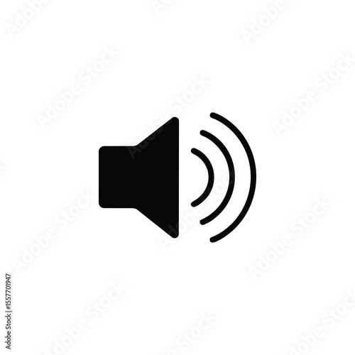High Volume Speaker Solid Glyph Icon Loud Sound