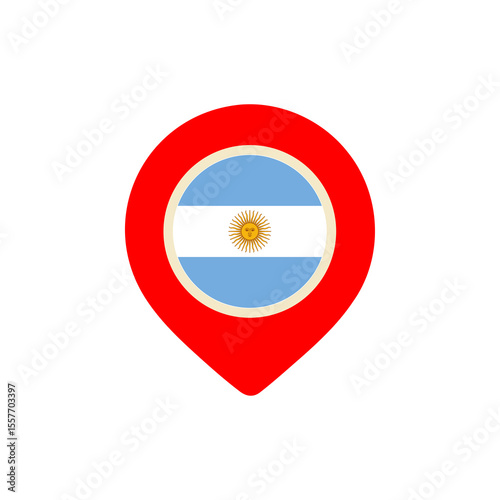 argentina map location flag pin with argentine national symbol in red for modern sign and pointer icon png Free Download argentina map location flag pin with argentine national symbol in red for modern sign and pointer icon png - GFXLoad