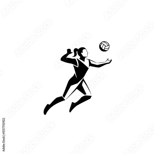 The volleyball player icon