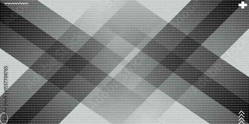 black White background with beautiful abstract pattern, banner design