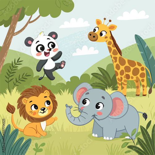 animals in the jungle