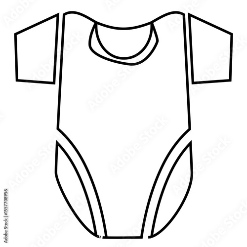 Baby clothing icon for the basic needs, birth preparation, and children's products industries, as well as relevant in the context of health and baby care.