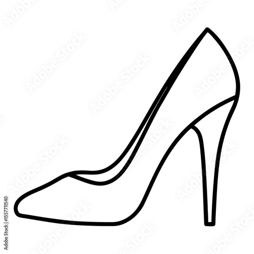 black high heel shoes