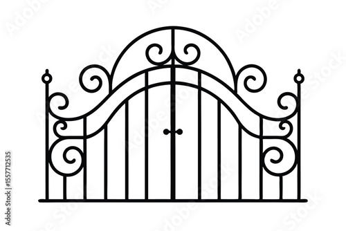 wrought iron gate