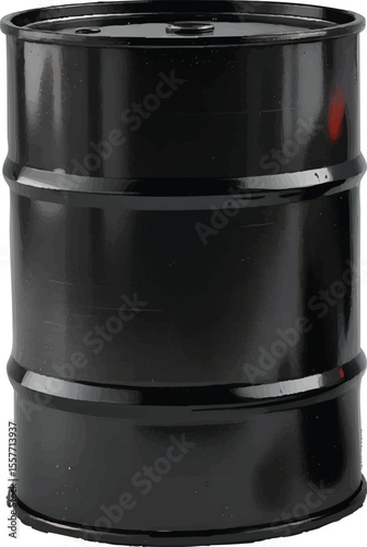 black oil barrel