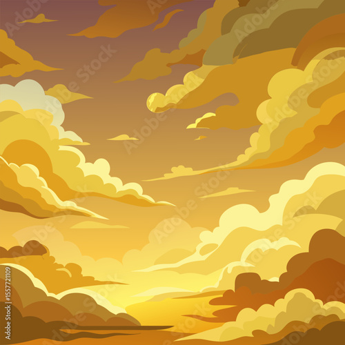 Tree silhouette landscape with sunrise and mountain