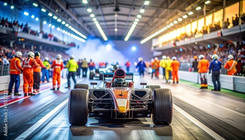 Formula One Race Car Pit Stop Action Thrilling Moments of Speed and Strategy