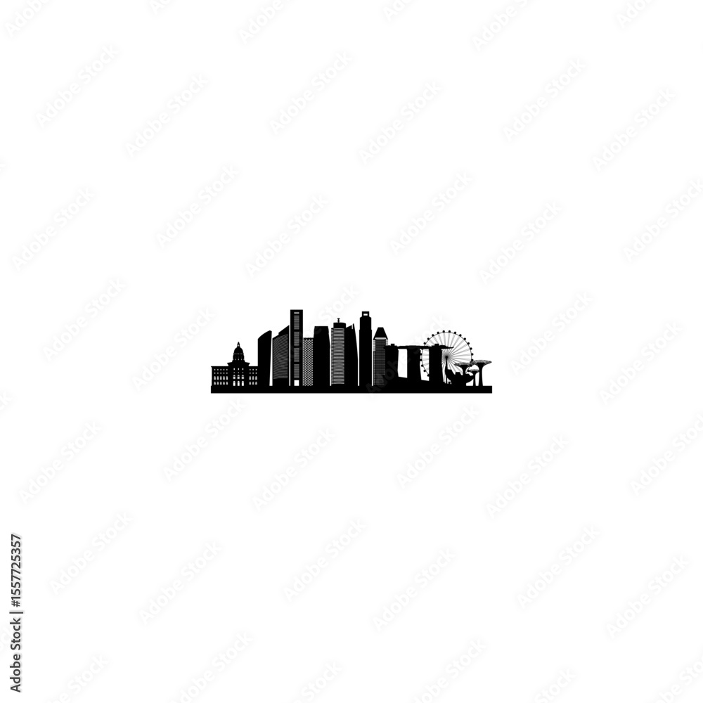Fototapeta premium Travel icon silhouette on white background