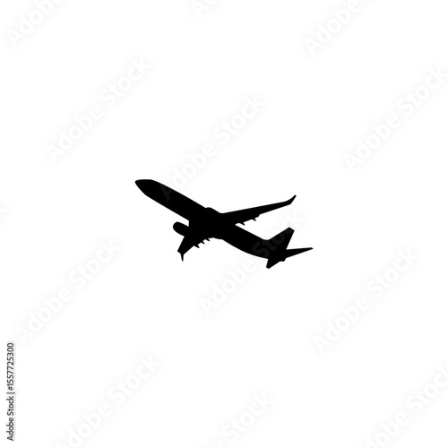 Travel icon silhouette on  white background