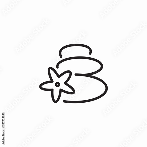 beach rocks icon sign vector