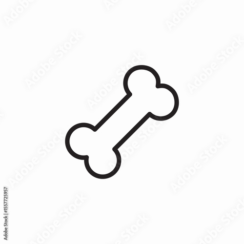 bone toy icon sign vector