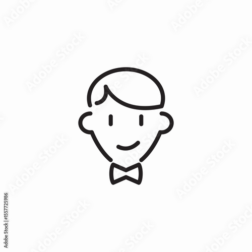 bow accessory icon sign vector