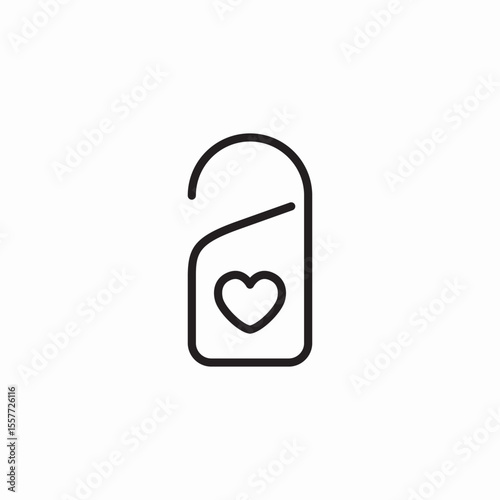clothe hang freshener icon sign vector