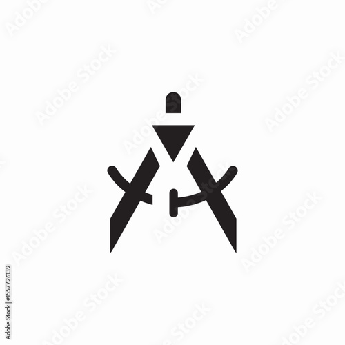 compass tool icon sign vector