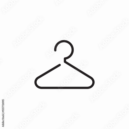clothe hanger icon sign vector