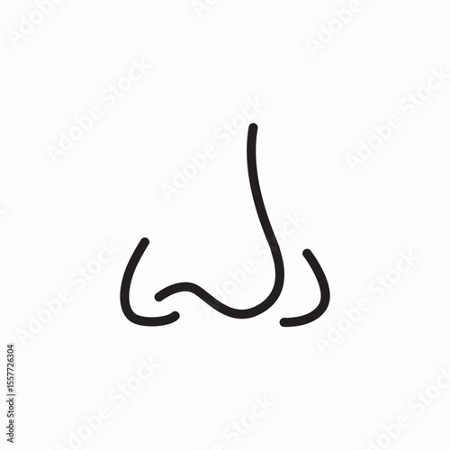 face nose icon sign vector