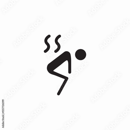 heat exhaustion icon sign vector