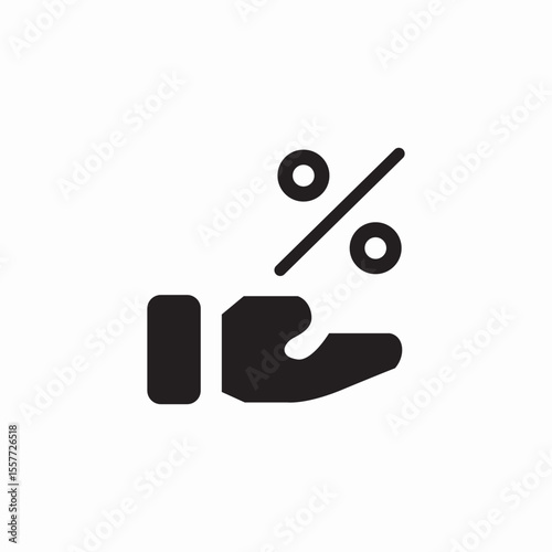 insurance percentage icon sign vector