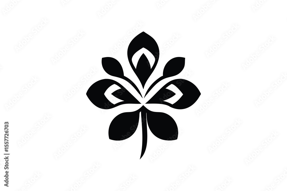 Elegant Black and White Stylized Floral Design; Intricate Symmetrical Pattern, Modern Minimalist Botanical Illustration, Perfect for Branding, Website Design, or Luxury Print Projects. Elegant Black and White Stylized Floral Design; Intricate Symmetrical Pattern, Modern Minimalist Botanical Illustration, Perfect for Branding, Website Design, or Luxury Print Projects.