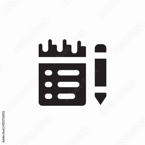 notes set icon sign vector