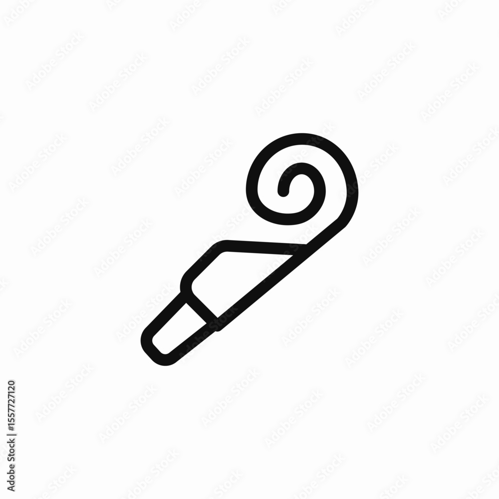 party whistle icon sign vector party whistle icon sign vector