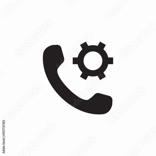 phone settings icon sign vector