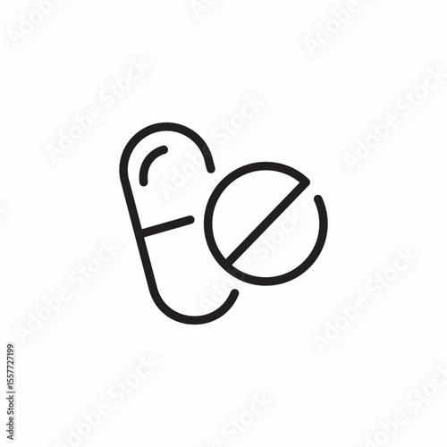 pill types icon sign vector
