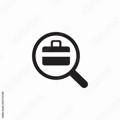 search employment icon sign vector