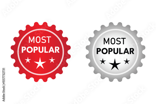 Most Popular Label Icon, Premium Quality Sticker Vector