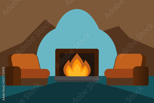 fireplace with a fireplace