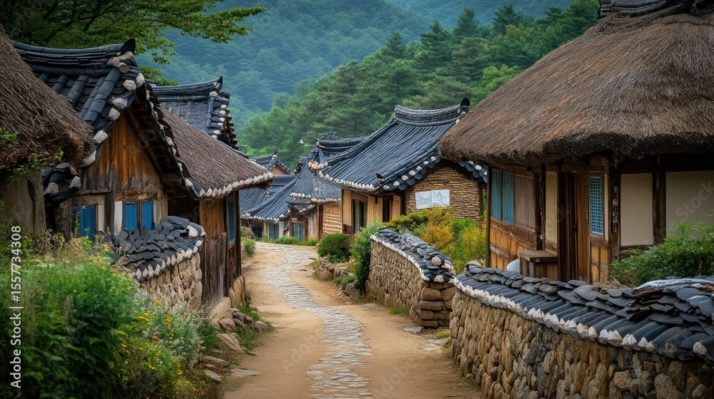 A picturesque village street A picturesque village street
