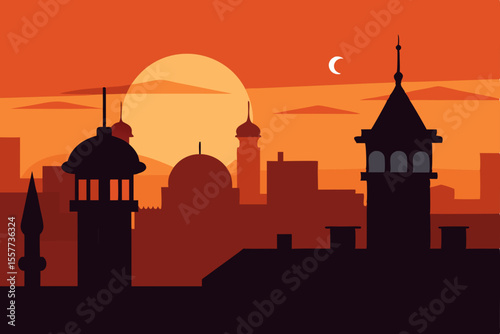 vector illustration of a city