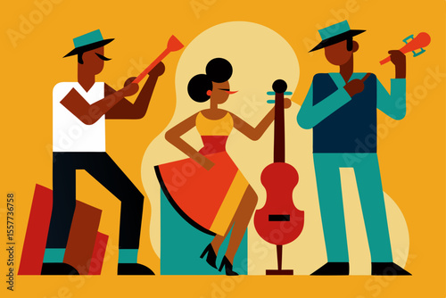 street musicians in havana cuba.