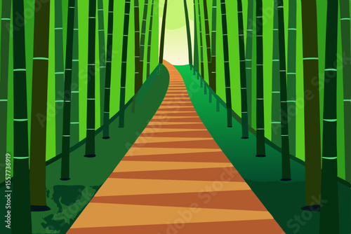 bamboo forest path in arashiyama kyoto