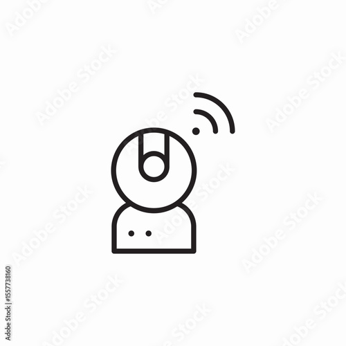 camera signal icon sign vector
