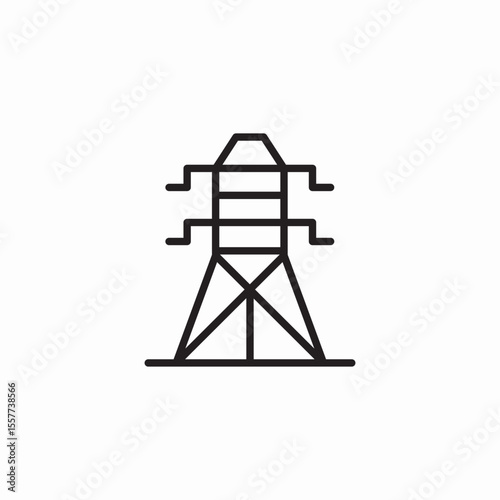 electricity grid icon sign vector