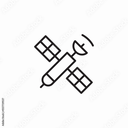 satellite signal icon sign vector