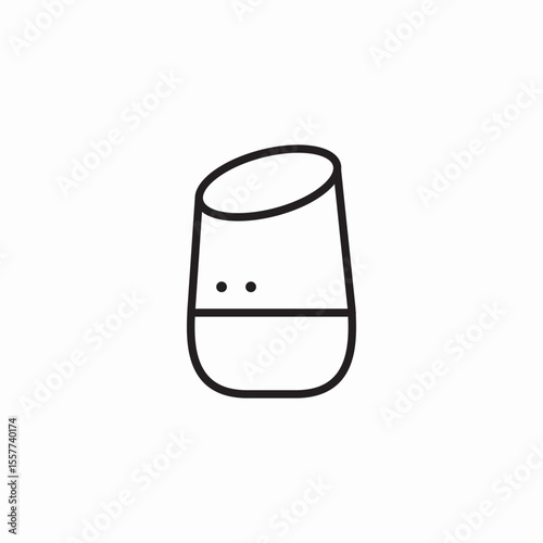 smart speaker icon sign vector
