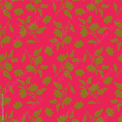 Cute feminine seamless watercolor pattern with little tiny wildflowers, hand drawn