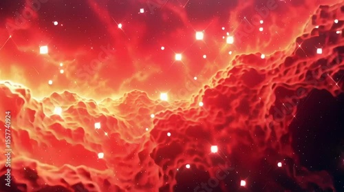 Constellation Mystique dans un Ciel Nocturne Galactique