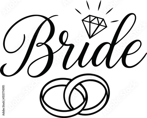 Bride SVG Cut Files for Cricut & Silhouette